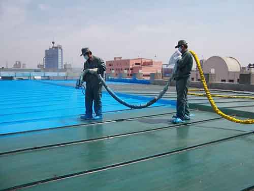 液壓聚脲噴涂機(圖4) 屋頂防腐防水液壓聚脲噴涂機案例