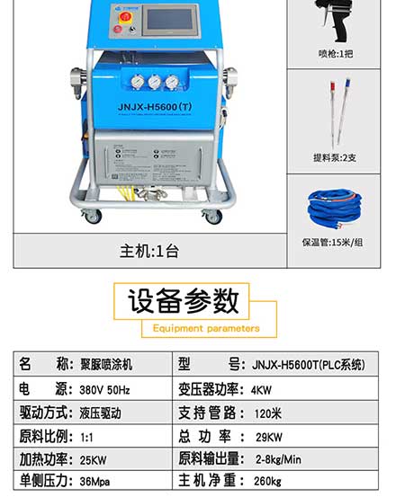 H5600(T)PLC編程聚脲噴涂機設(shè)備(圖3) H5600T-PLC編程聚脲噴涂機設(shè)備3